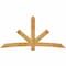 Ekena Millwork Alberta Rough Sawn Timber Gable Bracket, Western Red Cedar, 96"W x 48"H x 4"D x 6"F, 12/12 Pitch GBW096X48X0406ALB00RWR - alternate 1